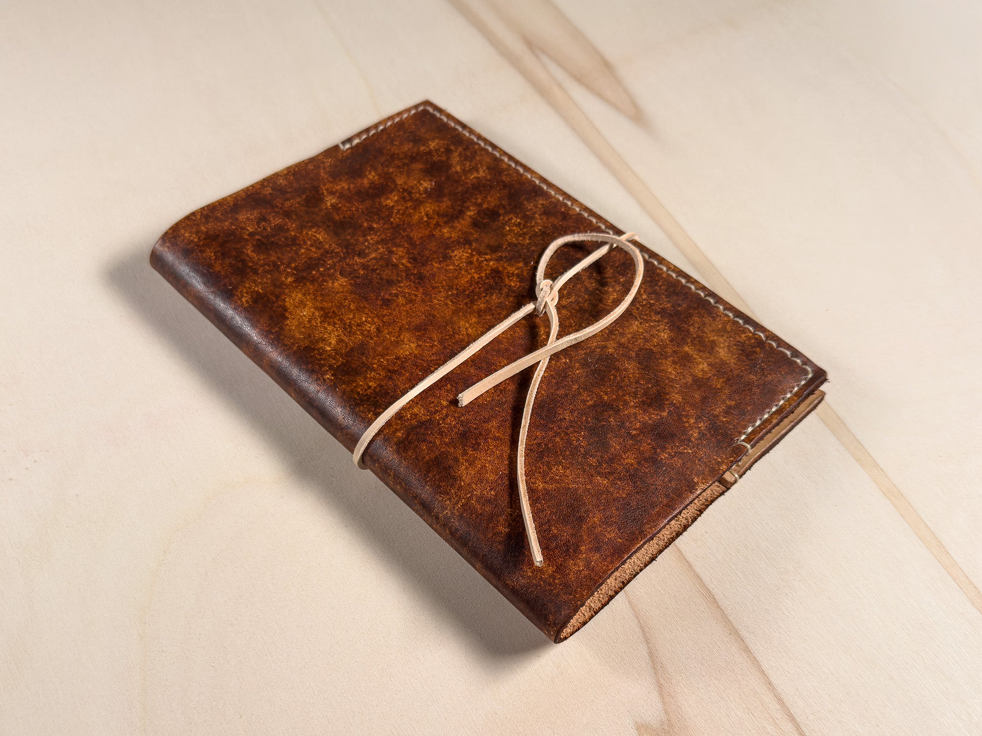 Il Guscio Libero | Copertina A5 Ricaricabile in Cuoio Vissuto | Soffio Artigiano