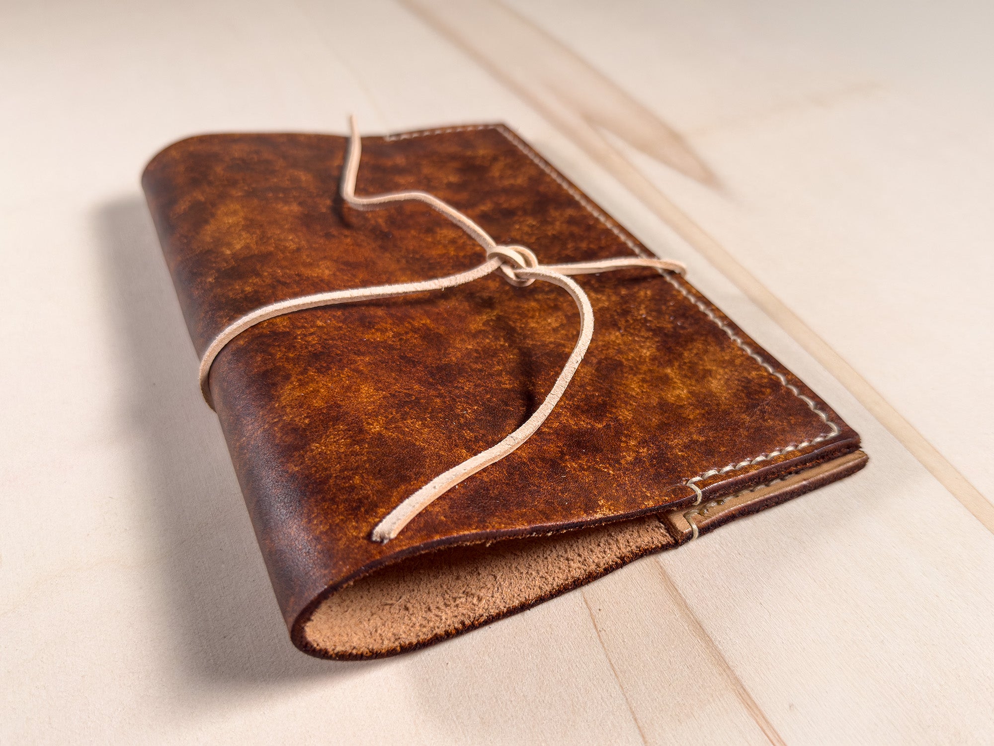 Il Guscio Libero | Copertina A5 Ricaricabile in Cuoio Vissuto | Soffio Artigiano