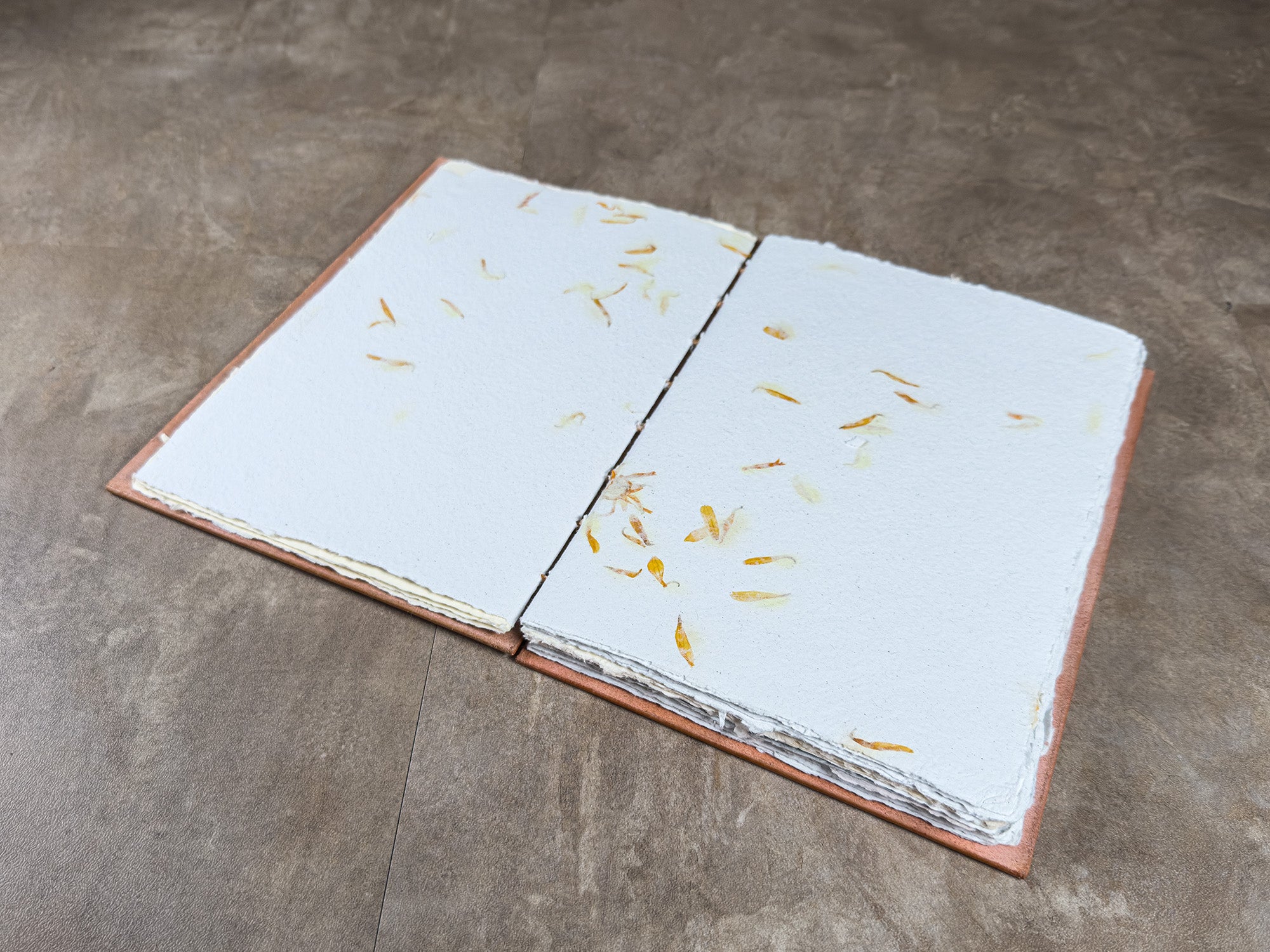 Il Dialogo del Papavero | Diario A5 con Carta Fatta a Mano | Soffio Artigiano