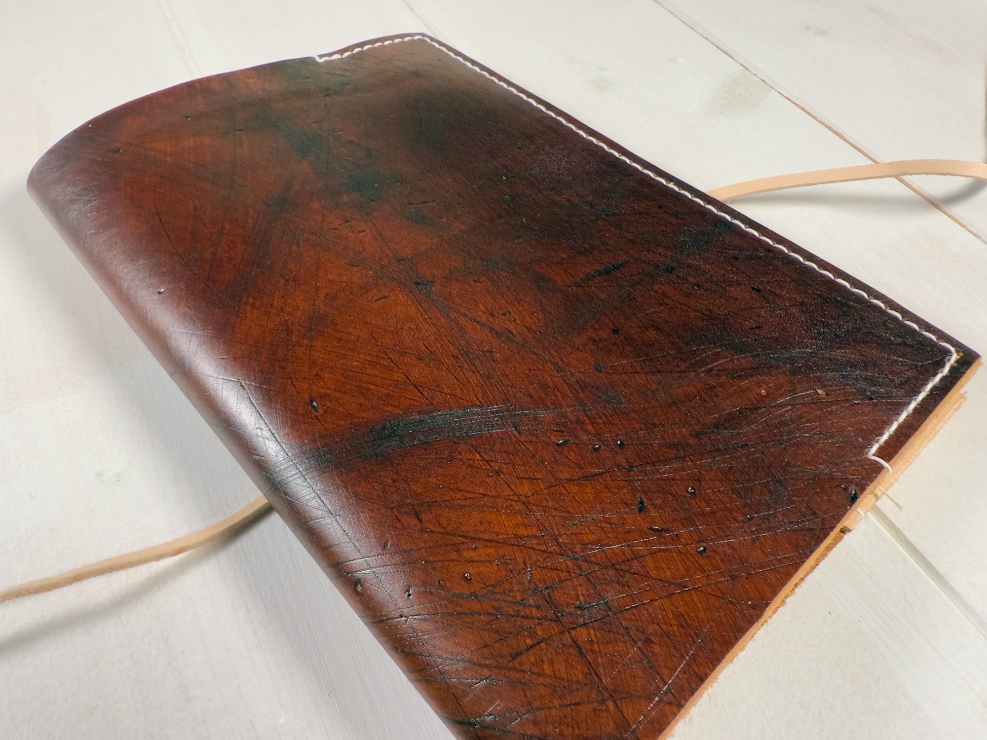 Il Gesto Inciso | Taccuino Ricaricabile A5 in Cuoio Badalassi Certificato | Soffio Artigiano